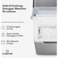 Klarstein - Eiswürfelmaschine für Zuhause, Camping & Gastro, 200W Mini-Eiswürfelmaschine Klein, 4 Min Schnellbetrieb, led Display, Schnelle