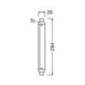 OSRAM LED-Leuchtmittel Röhre S15, S19, 28,4 cm, 7 W, 2.700 K