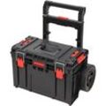 Rhino xl Cart eco Mobiler Werkzeugkoffer stapelbar 590 x 425 x 660 mm 37 l IP66 100 kg belastbar mit Doppelteleskopstiel aus Aluminium - Toolbrothers