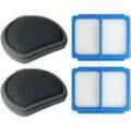 Trade Shop - Trade-Shop 4in1 Filter-Set (2x HEPA-Filter + 2x Vormotorfilter) kompatibel mit aeg QX9-1-ÖKO, QX9-1-ALRS, QX9-1-ANIS, QX9-1-40GG