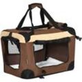 Pawhut - Hundebox faltbar Hundetasche Transporttasche mit Kissen 50,5 x 33,5 x 35 cm Hundetransportbox für kleine Hunde Reisetasche