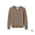 NAH/STUDIO Pullover | recycelte Wolle/Cashmere - Braun/Meliert - Gr.: M