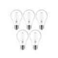 LED-Leuchtmittel Filament E27 5er-Set 4W 470 lm klar 2.700K