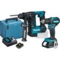 Makita - Akku Kombo Kit 18V DLX2454AJ DDF483 Bohrschrauber DHR171 Bohrhammer