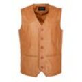 Lederweste JCC "Pramo 2" Gr. L, braun (cognac) Herren Westen