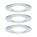 Paulmann LED-Einbauspot Nova Coin 3er aluminium rund dimmbar