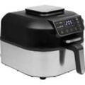 PRINCESS Heissluftfritteuse "182092 Airfryer Grill – 2-in-1 Heißluftfritteuse und Grill", Fritteusen, schwarz (silber, schwarz)B:44,5cm H:27,5cm T:31cm