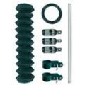 Maschendrahtzaun Gartenzaun Zaun-Set Drahtzaun Viereckgeflecht Maschendraht Grün 1,50 x 25 m