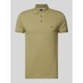 Slim Fit Poloshirt mit Label-Stitching