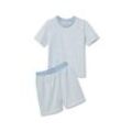 Kinder-Shorty-Pyjama - Hellblau - Kinder - Gr.: 86/92