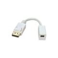 Lindy - 41060 dp Mini-DisplayPort Kabeladapter White - Kabeladapter (dp, Mini-DisplayPort, Stecker / Buchse, 0,15 m, White)