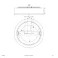 LED-Deckenleuchte Sauro, Ø 40 cm, weiß