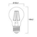 Sylvania E27 Filament LED-Lampe 2,3W 2.700K 485 lm