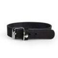 Das Lederband Halsband Weinheim schwarz 52 cm, 3 cm