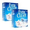 Ever Clean Extra Strong Clumping Katzenstreu, ohne Duft 2x10 l