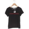 Calvin Klein Jeans Damen T-Shirt, schwarz, Gr. 36