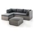 Lounge-Set 12 tlg. grau