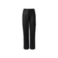 esmara® Damen Cargohose mit Satin-Effekt, schwarz