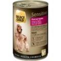 SELECT GOLD Nassfutter Hund Sensitive Adult Pferd mit Tapioka 24x400 g