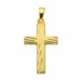 Kette mit Anhänger ADELIA´S "333 Gold Kreuz Anhänger" Halsketten Gr. Gelbgold 333, goldfarben (gold) Damen Schmuckset - Set mit Halskette