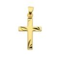 Ketten-Anhänger ADELIA´S "585 Gold Kreuz Anhänger", gold, Schmuckanhänger, Damen, Gelbgold 585, Goldschmuck für Damen & Herren