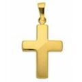 Ketten-Anhänger ADELIA´S "585 Gold Kreuz Anhänger", gold, Schmuckanhänger, Damen, Damen, Gelbgold 585, Goldschmuck für Damen & Herren