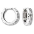 Paar Creolen ONE ELEMENT "Zirkonia Ohrringe aus 925 Silber" Gr. Damen, mit Zirkonia, Silber 925 (Sterlingsilber), silberfarben (silber) Damen Silber Schmuck