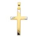 Ketten-Anhänger ADELIA´S "333 Gold Kreuz Anhänger", gold, Schmuckanhänger, Damen, Weißgold 333, Goldschmuck für Damen & Herren