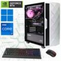 GAMEMAX Gaming-PC Computer DDR5-RAM, PCIe SSD Gen4, Windows 11 Gr. Microsoft Windows 11 Home (64 Bit), 32 GB RAM 2000 GB SSD, weiß (diamond wt 7241)