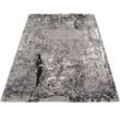 Teppich OCI DIE TEPPICHMARKE "Juwel Liray" Teppiche Gr. B/L: 240 cm x 290 cm, 20 mm, 1 St., grau Esszimmerteppiche Kurzflor, Wohnzimmer, Marmor Optik, Hoch Tief Effekt