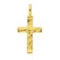 Ketten-Anhänger ADELIA´S "585 Gold Kreuz Anhänger", gold, Schmuckanhänger, Damen, Gelbgold 585, Goldschmuck für Damen & Herren