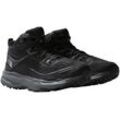 Wanderschuh THE NORTH FACE "Men's VECTIV Exploris 2 Mid Future", Gr. 42,5, schwarz, Leder, sportlich, Schuhe, wasserdicht