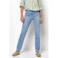 Straight-Jeans TONI "Perfect Shape Straight" Gr. 17, K-Gr, blau (bleached use) Damen Jeans Gerade mit Gesäßtaschen aufwendiger Verzierung Bestseller