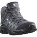 Wanderschuh SALOMON "X BRAZE MID GORE-TEX W", Gr. 37, grau (anthrazit), Synthetik, Textil, sportlich, Schuhe, wasserdicht