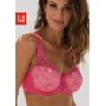 Minimizer-BH NUANCE, Damen, Gr. 100, Cup G, bunt (pink, hellrosa), Microtouch, Obermaterial: 79% Polyamid, 15% Polyester, 6% Elasthan, feminin, eng, BHs, mit Bügel, gemoldet mit feiner, floraler Spitze