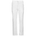 Bequeme Jeans MAC "Stella" Gr. 34, Länge 30, weiß (white denim) Damen Jeans Gerader Beinverlauf