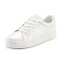 Sneaker ELBSAND Gr. 36, weiß Damen Schuhe Halbschuh Skaterschuh Sneaker low Schnürhalbschuh, Freizeitschuh, Leder, weiches Frottee-Innenfutter Bestseller