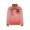 Camp David Pullover Herren Baumwolle bedruckt, rot