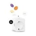 WiZ Smart Plug inkl. Powermeter 4er-Set + NFC-Tags 4er-Set