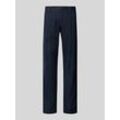 Tapered Fit Leinenhose mit Bundfalten Modell 'Osby'