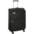 Reisekoffer d&n Travel Line 6704 Trolley 65 cm erweiterbar 4 Rollen 61 l - Schwarz