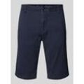 Straight Leg Bermudas in unifarbenem Design
