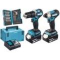 makita DLX2414JX4 Akku-Schlagschrauber-Set 18,0 V, mit 2 Akkus