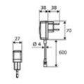 Schell Celis E HD-M Elektronische Waschtischarmatur, Mischwasser, Steckernetzteil, Chrom 012320699