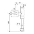 Schell Schellomat Aufputz Urinal Druckspüler Basic, Innenverbinder, 1/2", Chrom 024760699