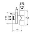 Schell Design Eckventil Edition ASAG easy, DN 15 G 1/2", Chrom 053200699