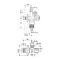 Schell Comfort RV Armaturenanschlussset, RB, ASAG easy, 1/2", Chrom 108680699