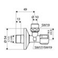 Schell Comfort Eckventil regulierbar, ohne ASAG easy, DN 15 G 1/2", Chrom 049070699