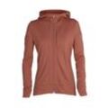 Icebreaker Merino Quantum III Zip-Hoodie - Frau - Clay - Größe S