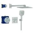 GROHE Unterputz-Duschsystem Grohtherm SmartControl 34864 THM eckige Form 3 ASV supersteel, 34864DC0 34864DC0